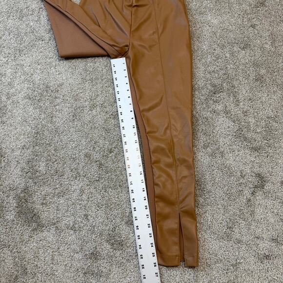 Calvin Klein medium faux leather front pull on slim stretch pant P3 2466 - Picture 2 of 12